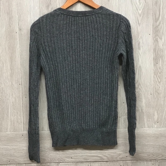 Old Navy Gray Piped Round Neck Sweater BB223 C - Picture 3 of 8
